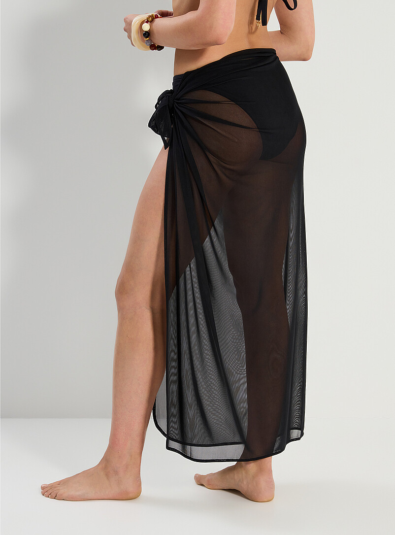 Sheer mesh long sarong product image 3