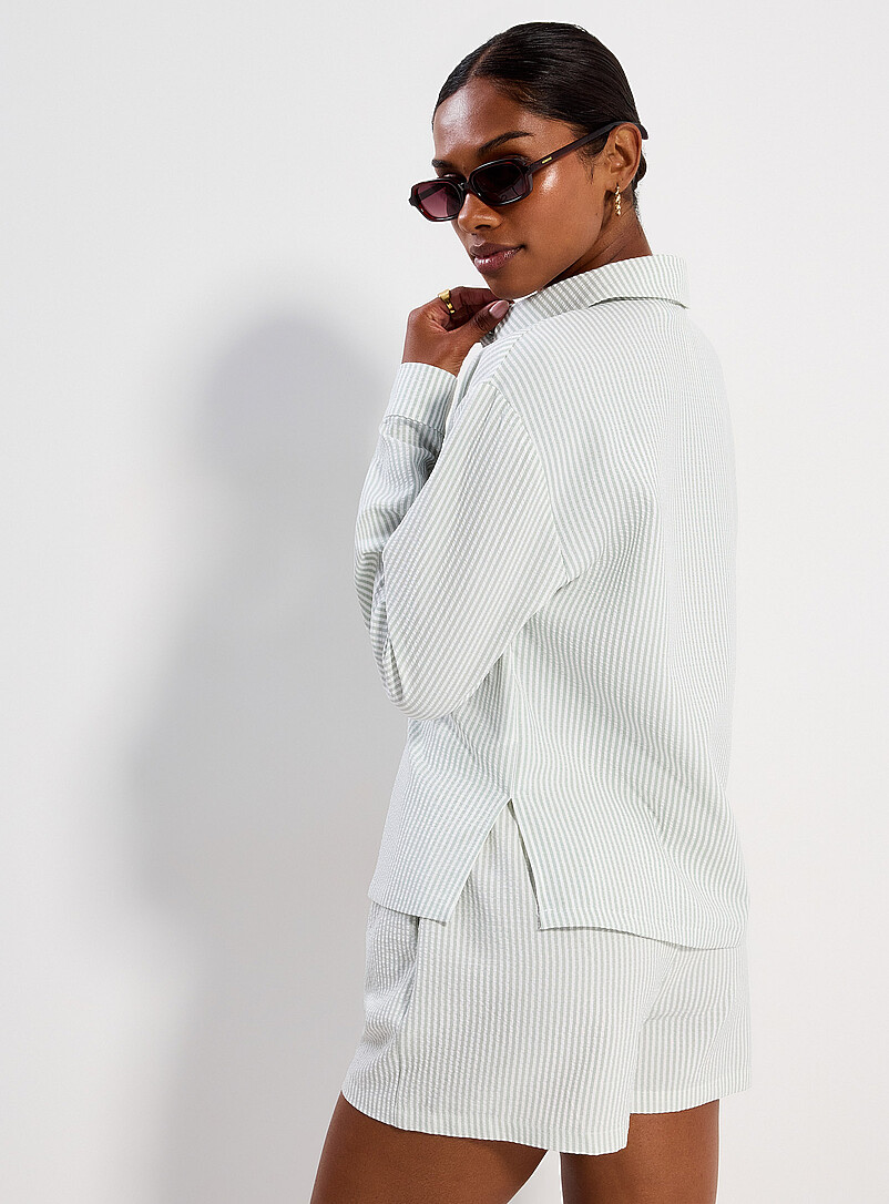 Seersucker striped shirt product image 3