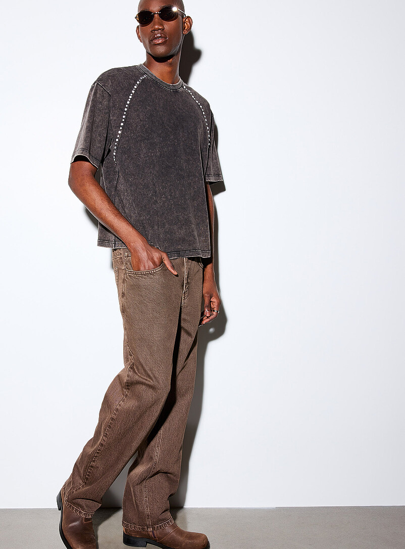 Studded insert T-shirt product image (primary)