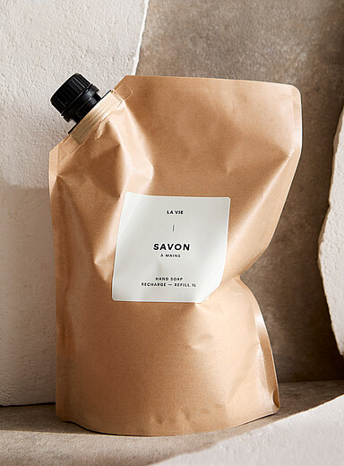 La recharge de savon pour les mains eucalyptus et tangerine