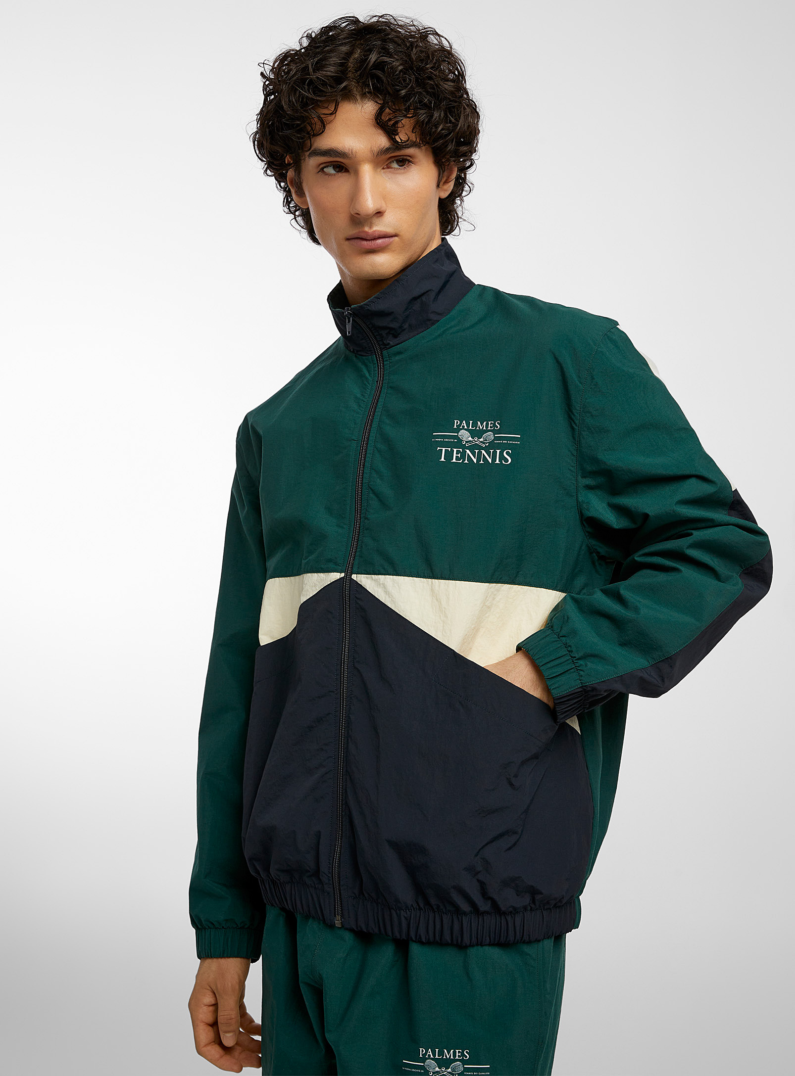 Palmes - Men's Vichi colour-block track jacket
