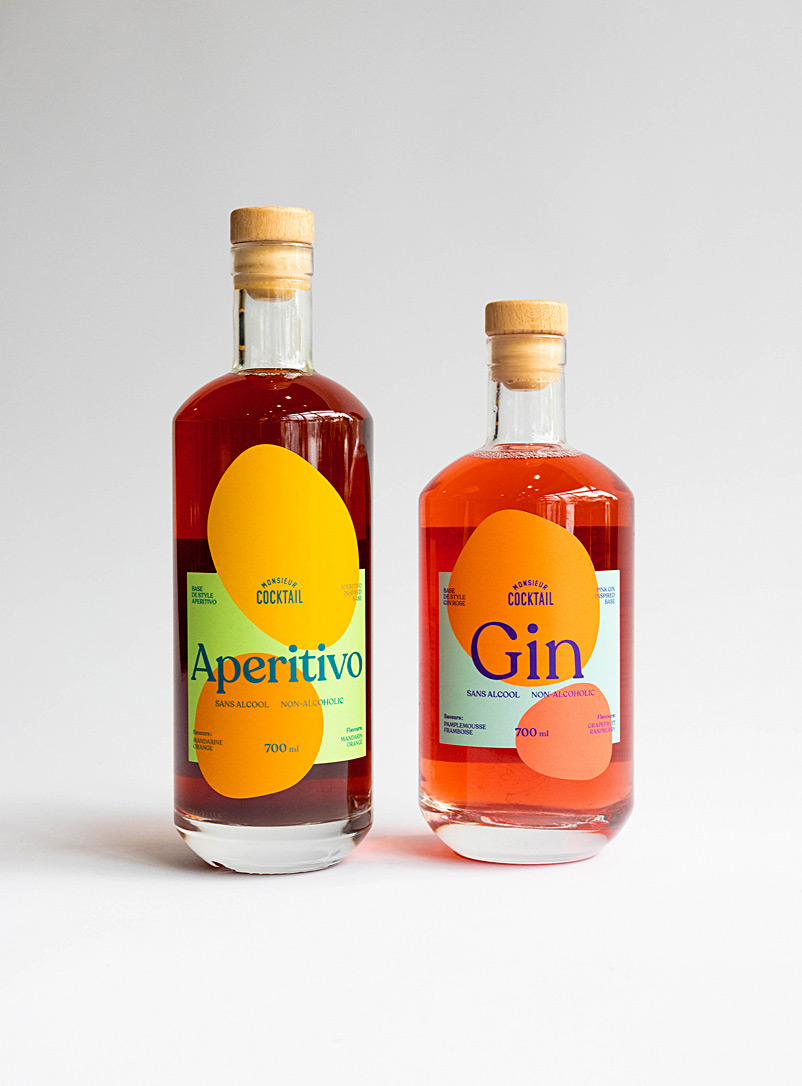 Monsieur Cocktail Assorted Non-alcoholic gin and aperitivo spirit duo