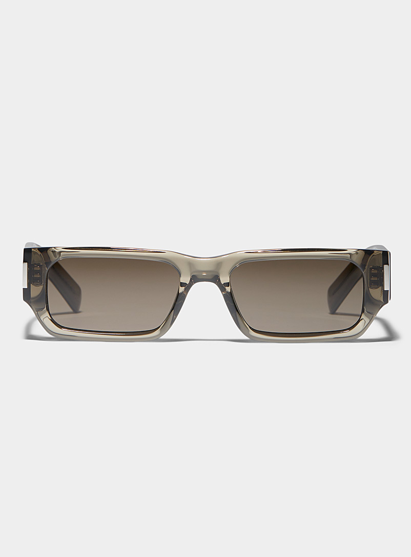 Saint Laurent Brown Translucent sleek sunglasses for men