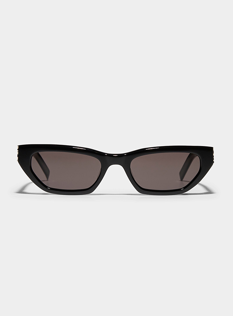 Saint Laurent Black Slim angular sunglasses for women