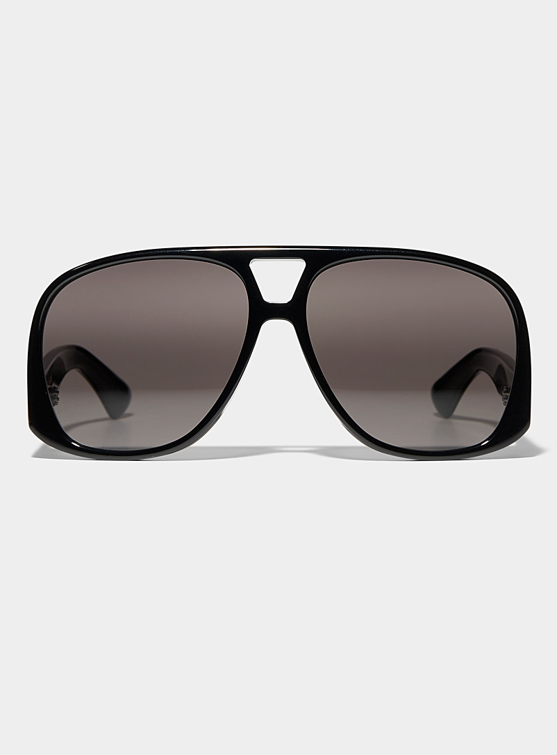 Saint Laurent Black Solace aviator sunglasses for women