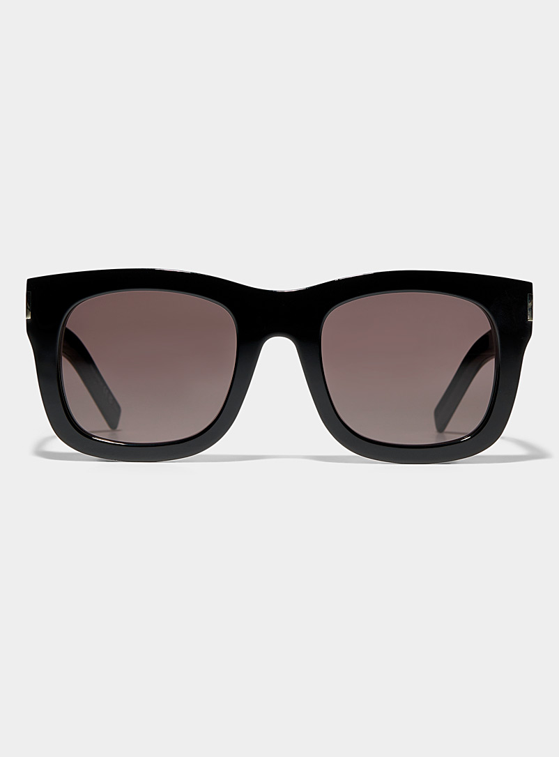 Saint Laurent: Les lunettes de soleil XL carrées Monceau Noir pour femme