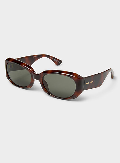 Les lunettes de soleil ovales larges tempes 