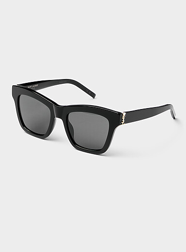 Golden logo square sunglasses