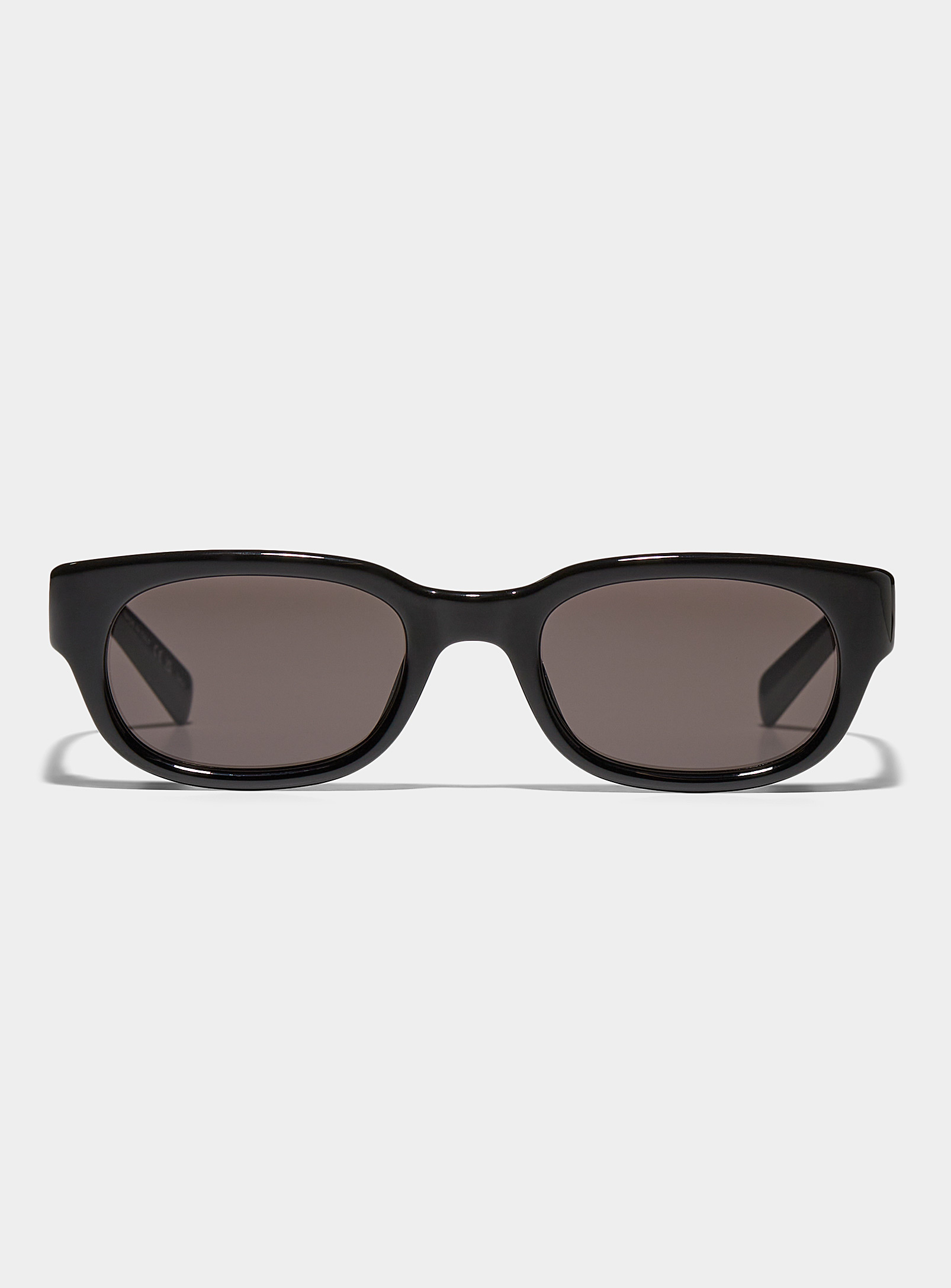 Saint Laurent Translucent Oval Sunglasses In Black