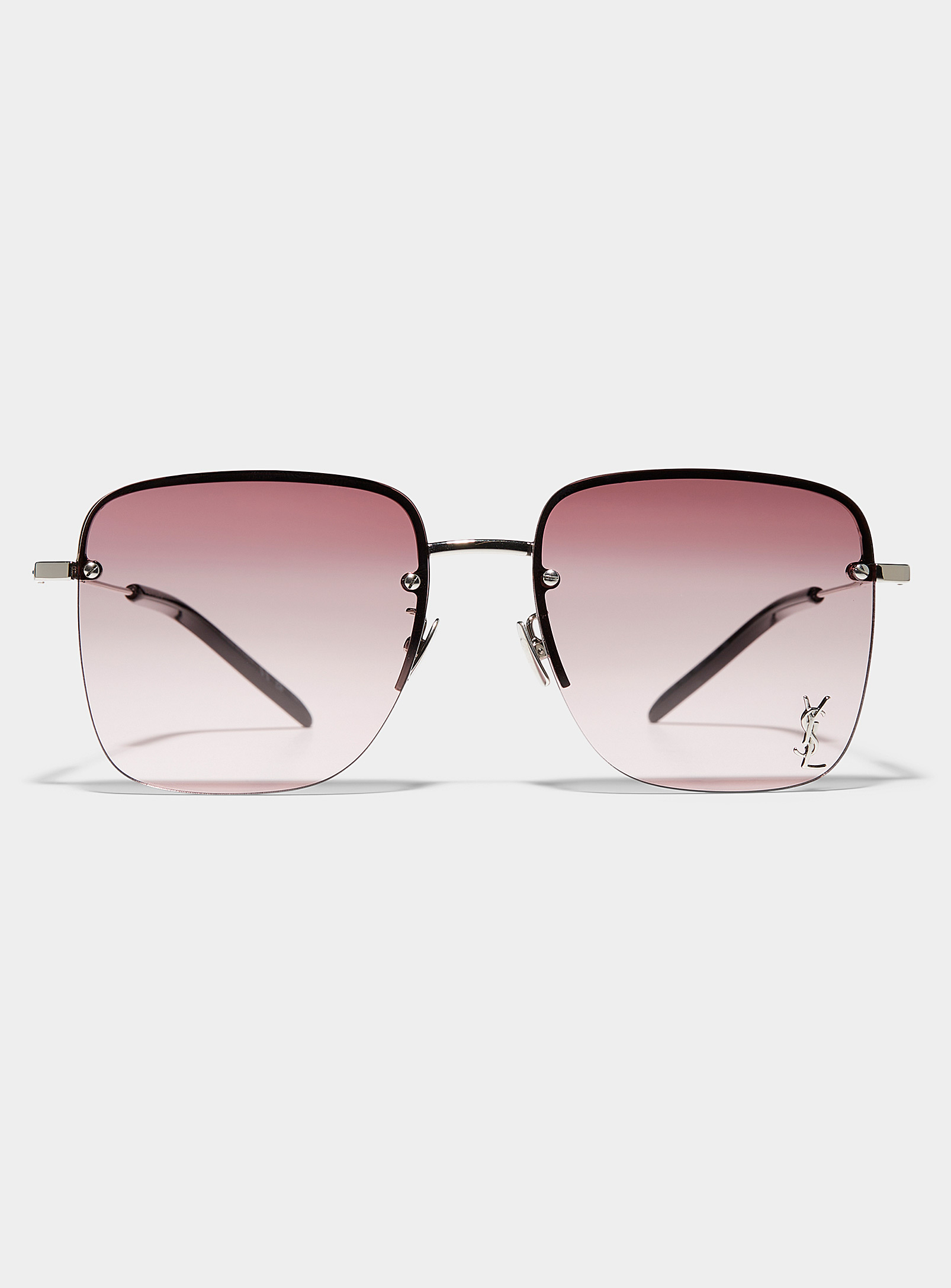 Saint Laurent - Women's Purple square sunglasses