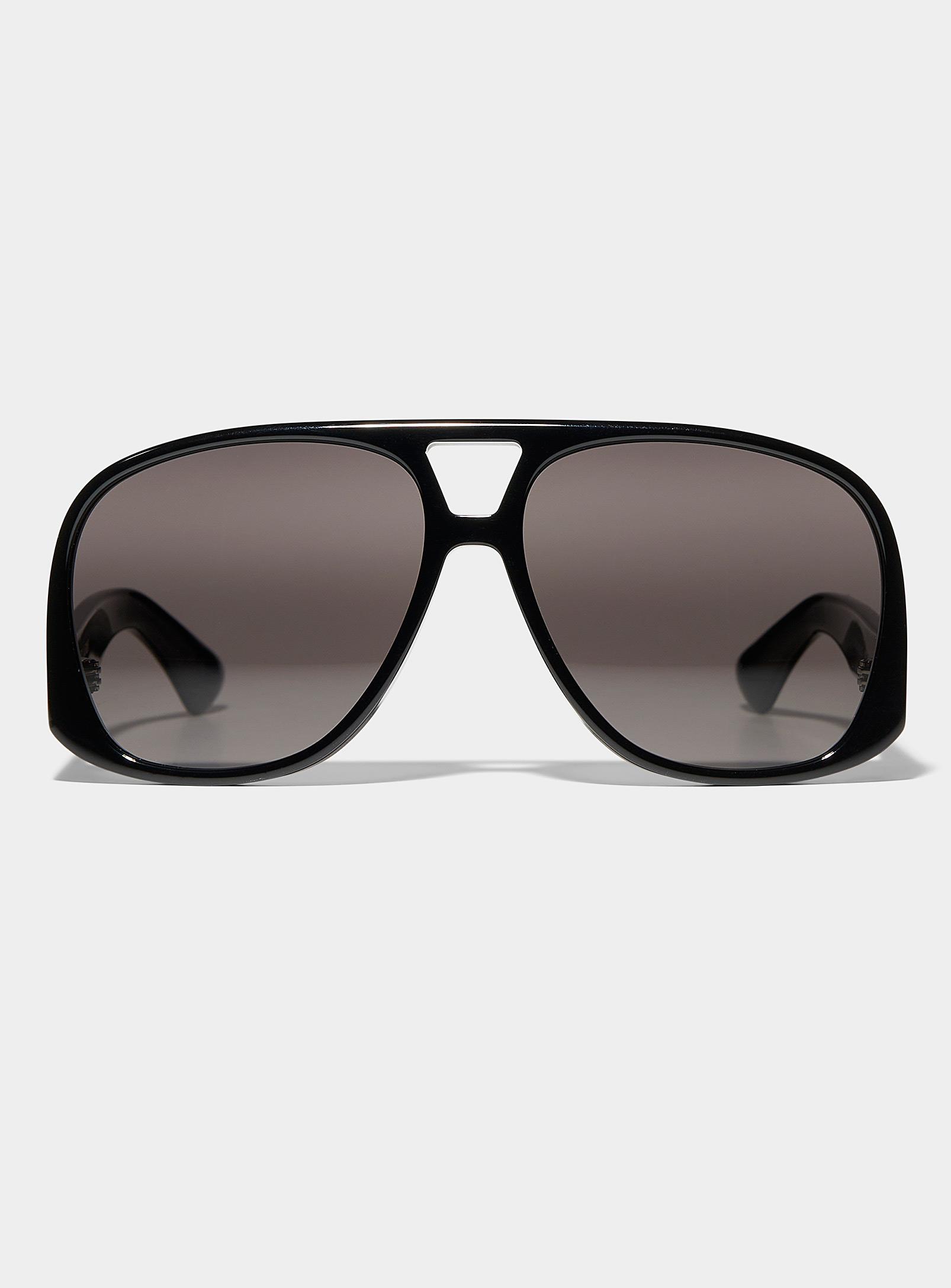 Shop Saint Laurent Solace Aviator Sunglasses In Black