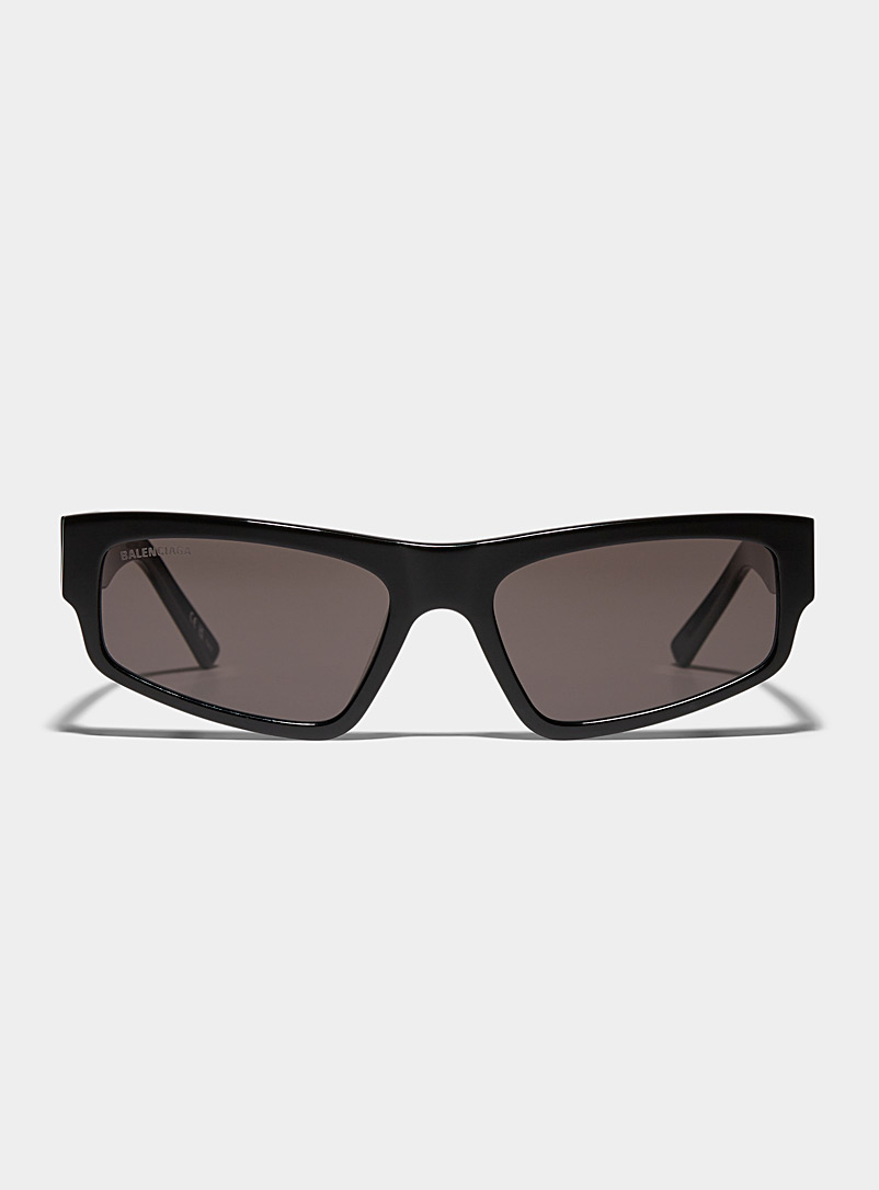 Balenciaga Black Narrow cat-eye sunglasses for men