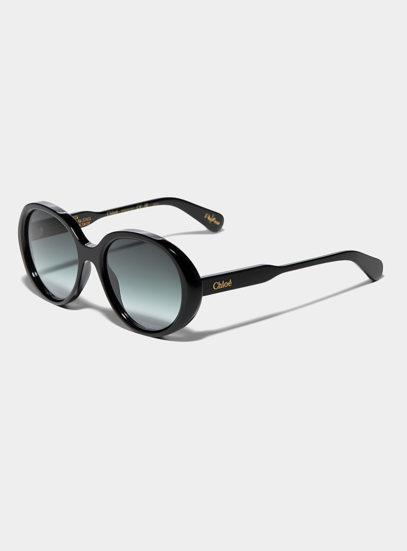 Chloé Black Gayia round sunglasses for women