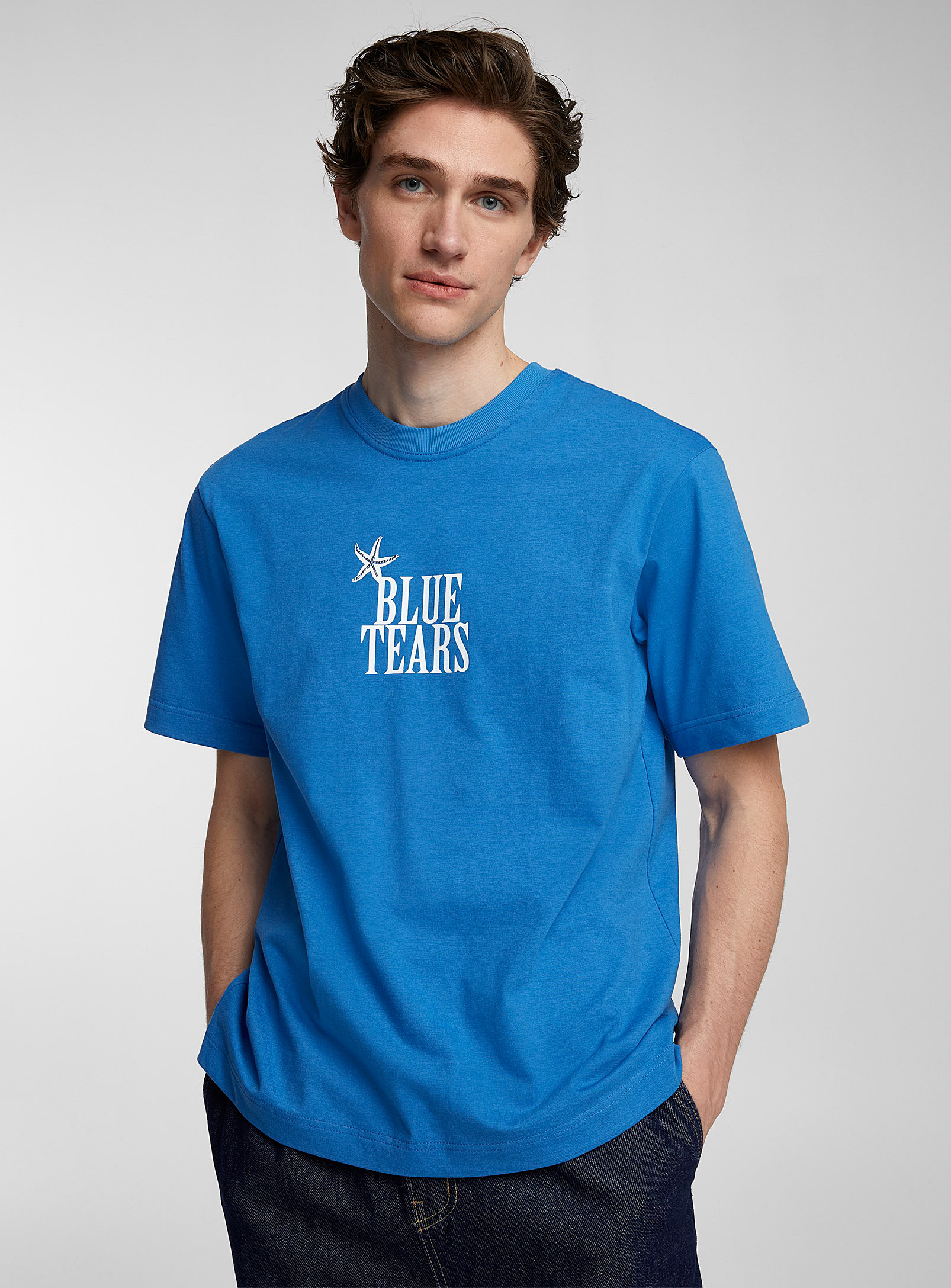 AFTER PRAY - Men's Blue tears T-shirt