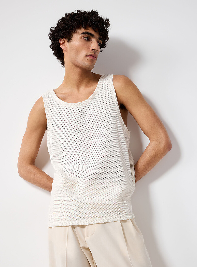 Openwork Knit Tank