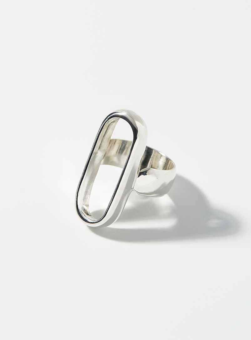Paul Edward Silver Oval sterling silver ring for men