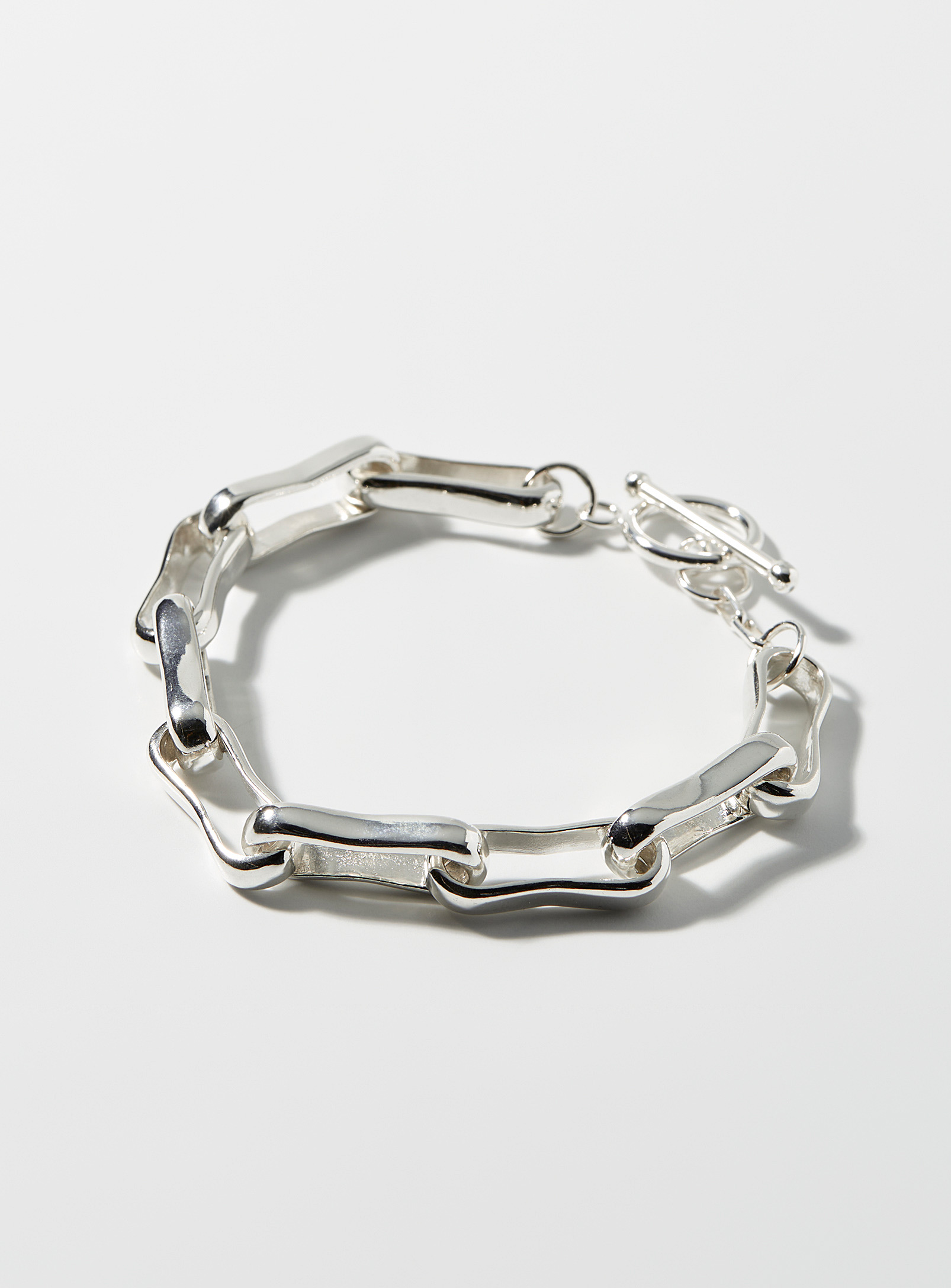 Paul Edward - Men's Oval sterling silver bracelet
