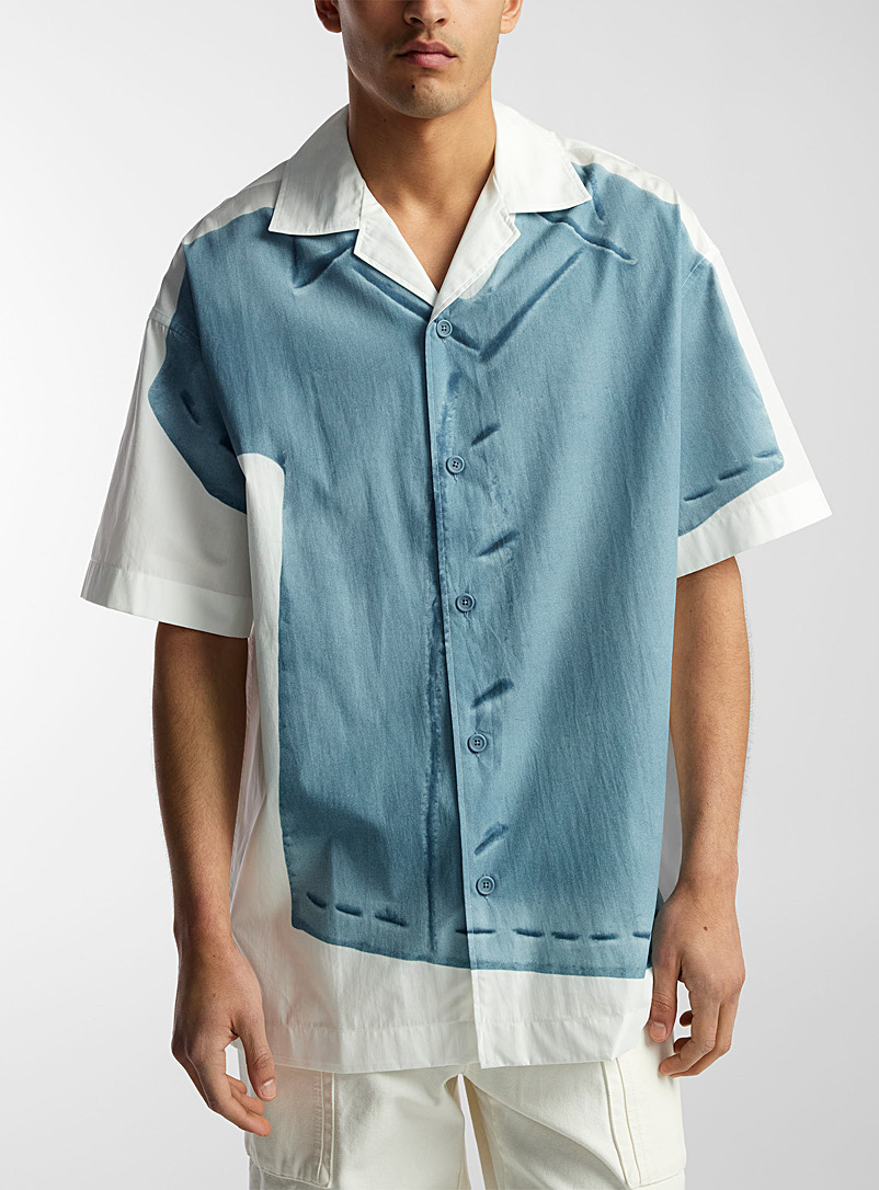 JW Anderson White Trompe-l'oeil shirt for men