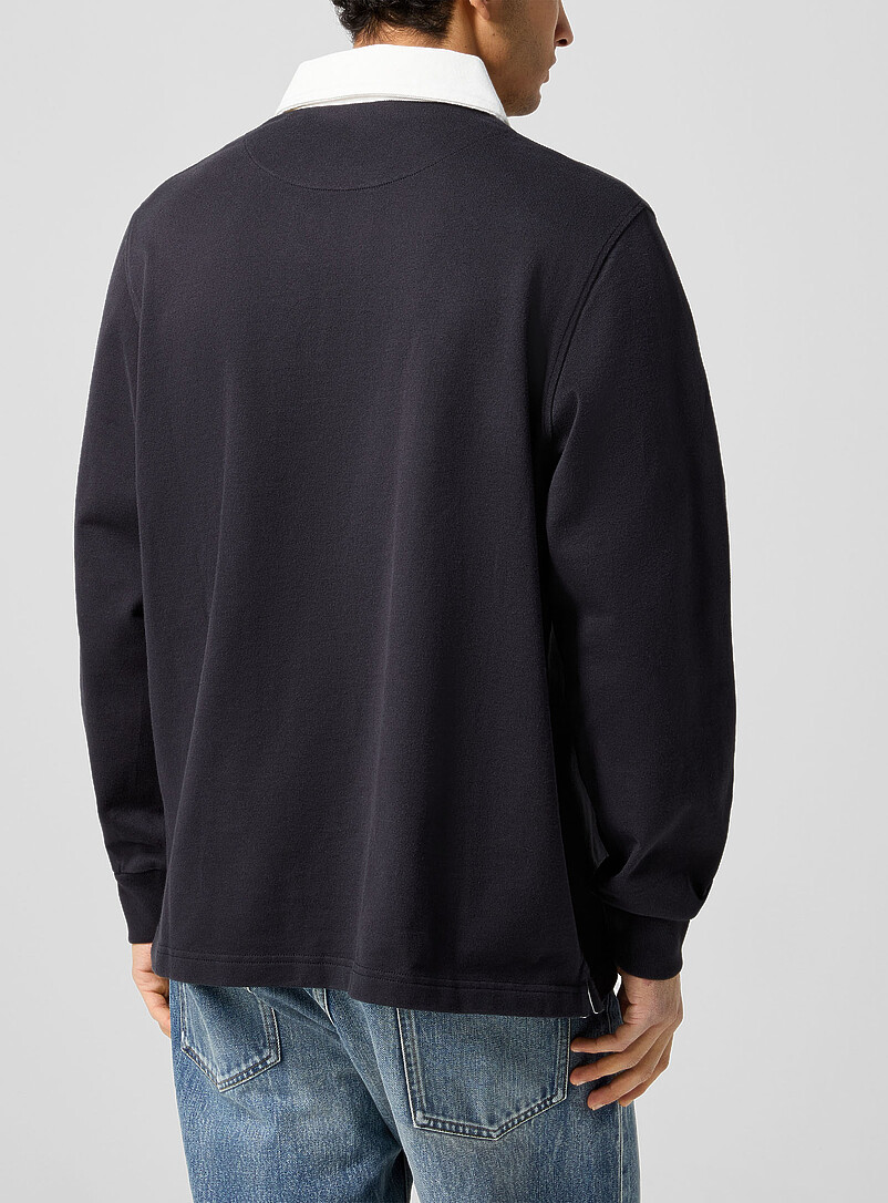 JW Anderson Black Art Club rugby polo shirt for men