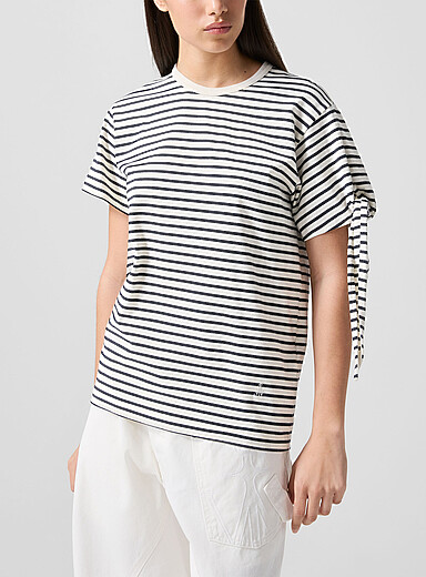 JW Anderson: La marini&egrave;re manches courtes n&oelig;ud Bleu marine - Bleu nuit pour femme