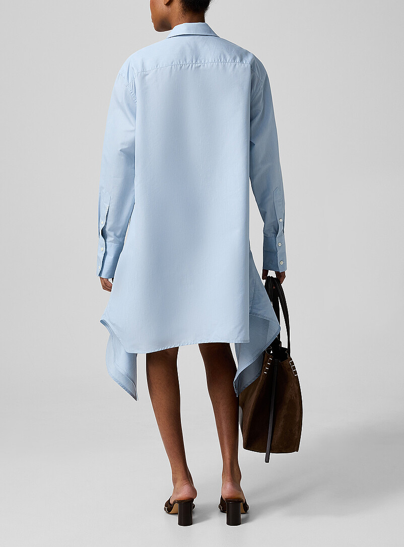jw anderson blue dress Unisex JW ANDERSON X GUINNESS WORKWEAR CHORE JACKET IN MID-BLUE WASHED  DENIM in CORNFLOWER BLUE JK0422PG1962835XS