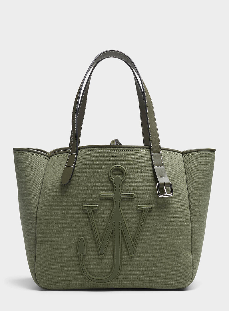 Grand sac fourre-tout Charlotte métallisé à logo Signature et à Grand sac fourre-tout Charlotte métallisé à logo Signature et à