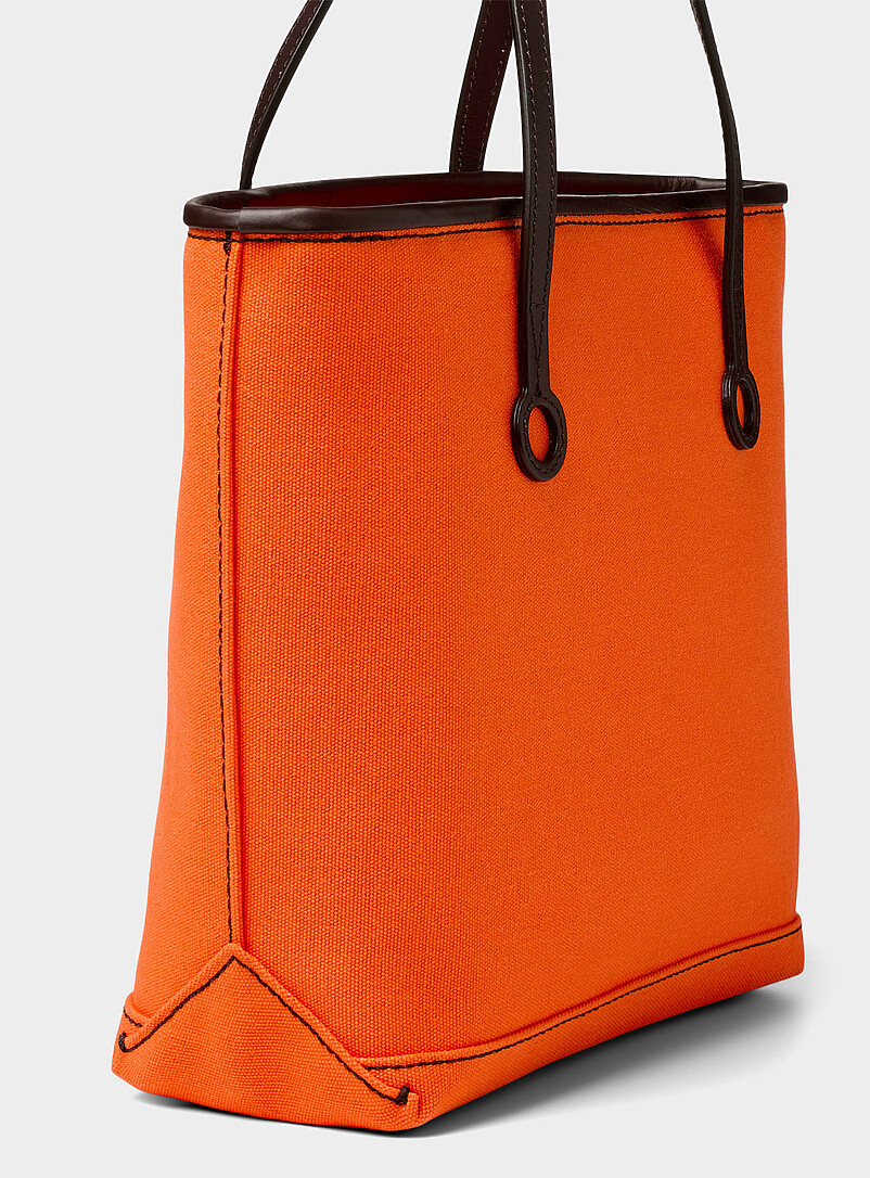 JW Anderson Pink Signature anchor canvas tote bag for women