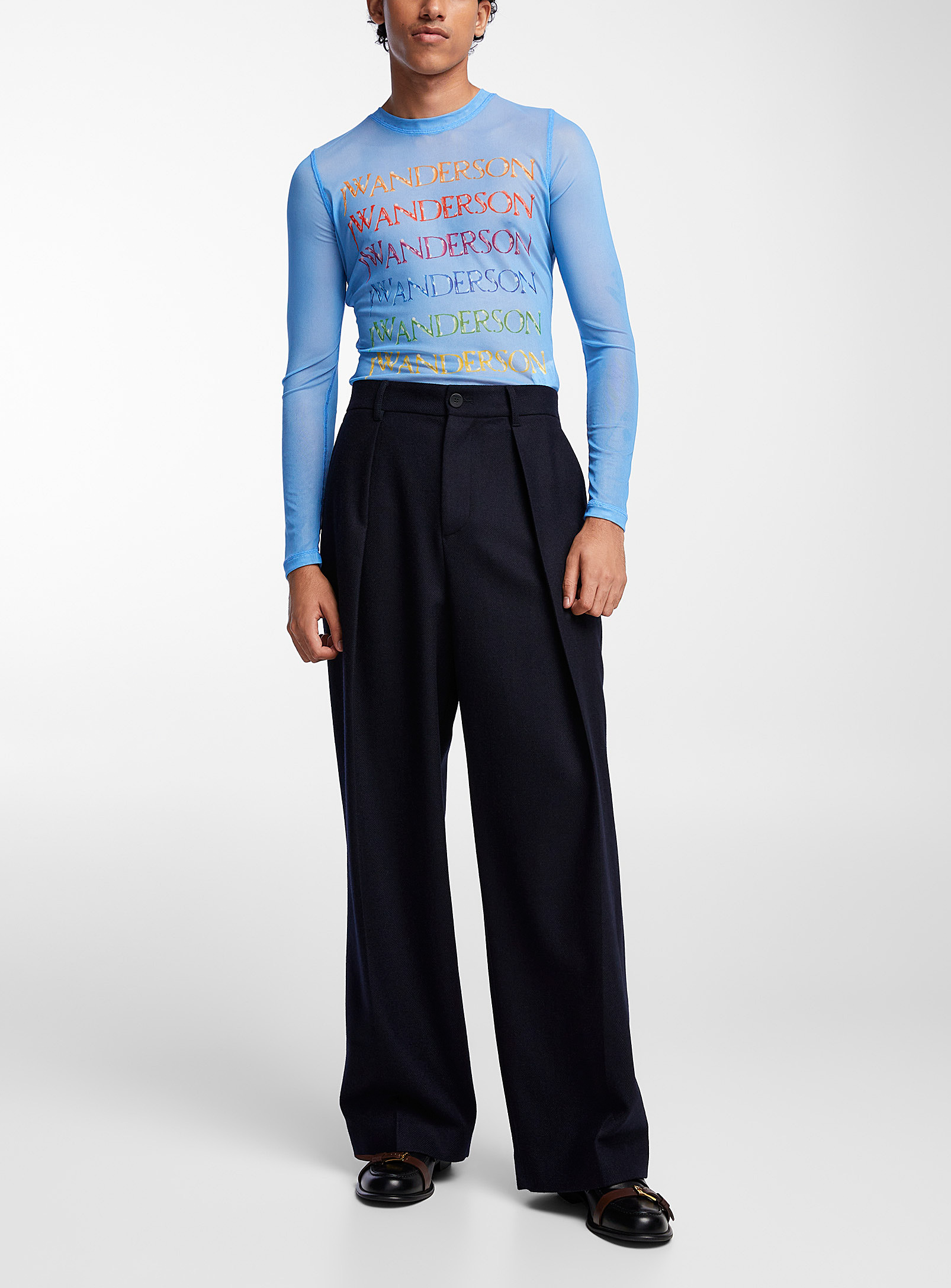 JW Anderson - Men's Pleated pure wool pant