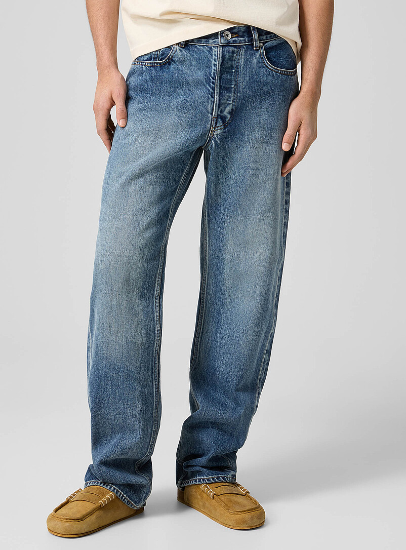 Medium blue straight-leg jean product image 2