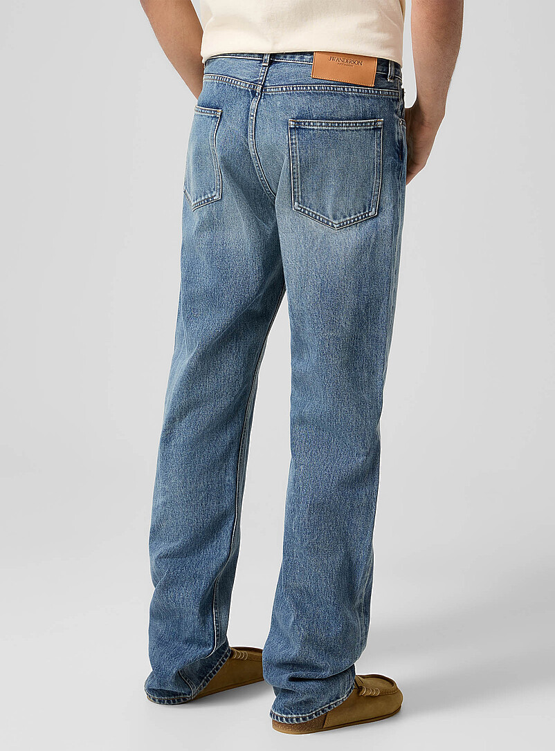 Medium blue straight-leg jean product image 3