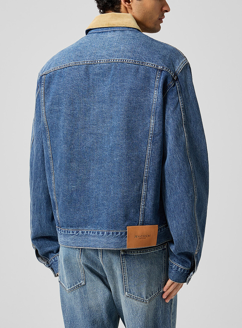 Corduroy collar jean jacket product image 3