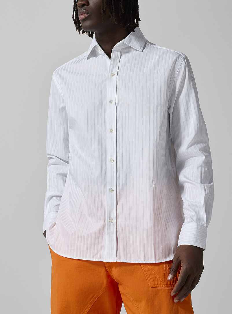 Satiny stripes shirt product image (primary)
