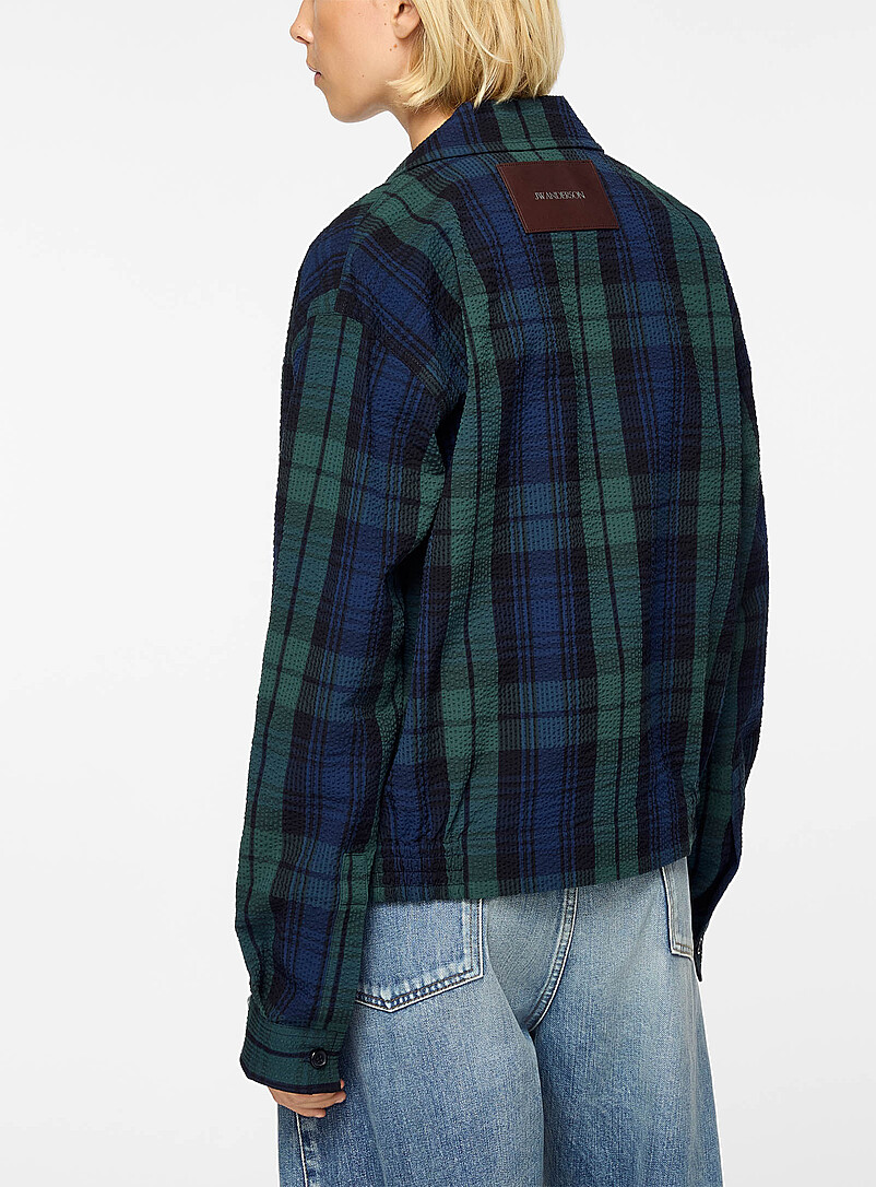 Checkered seersucker jacket product image 3