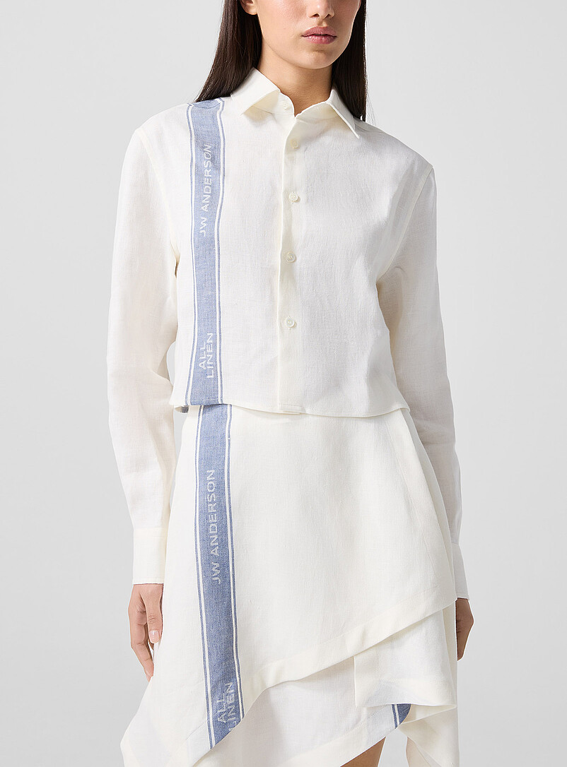 Single Stripe Pure Linen Shirt