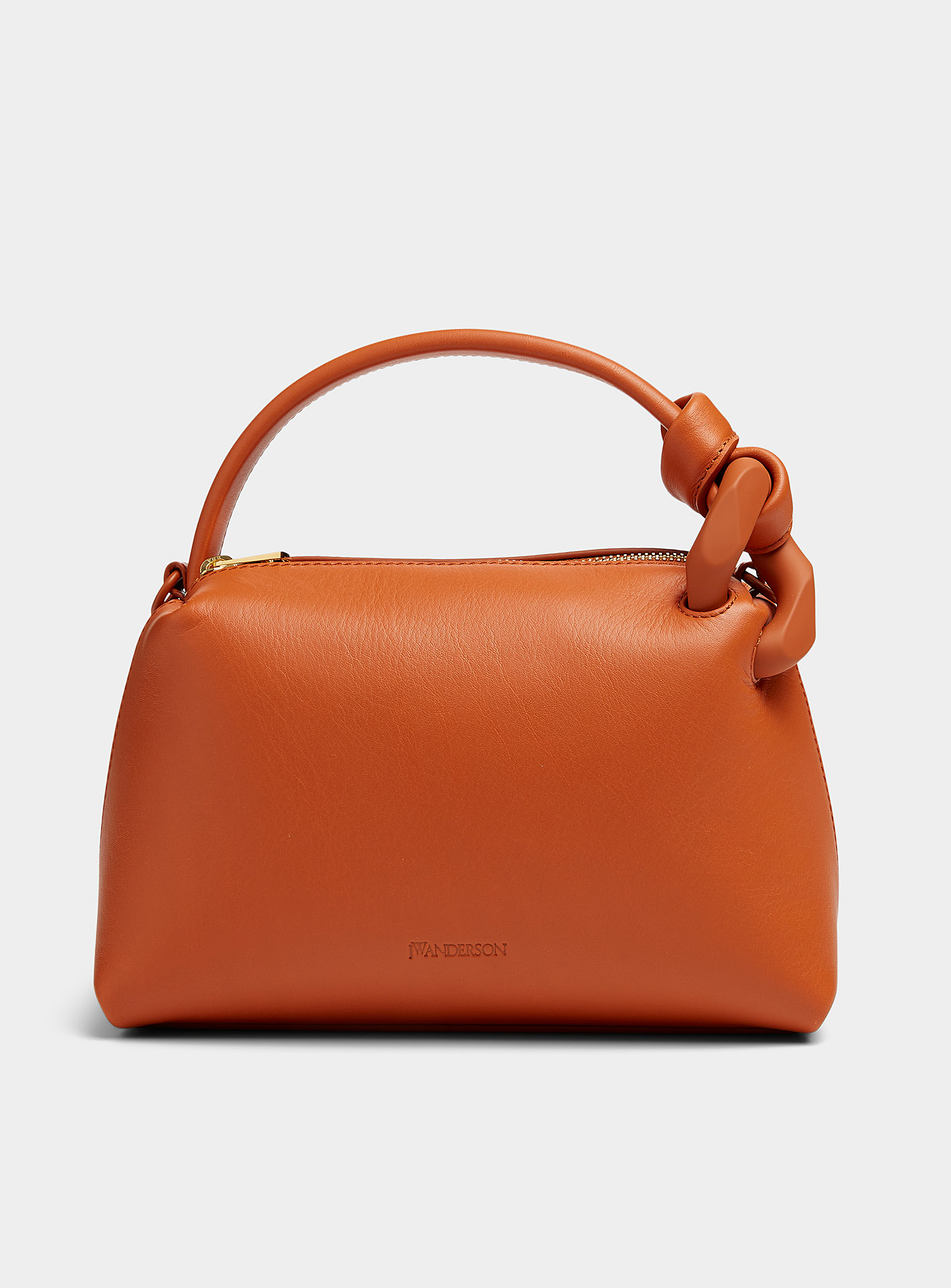 Jw Anderson Corner Clay Bag In Fawn