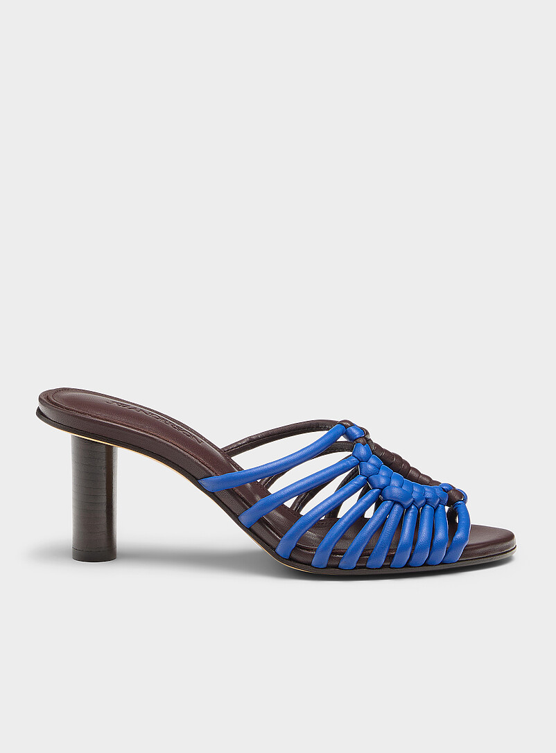 Plot two-tone braided leather sandals Women product image (primary)