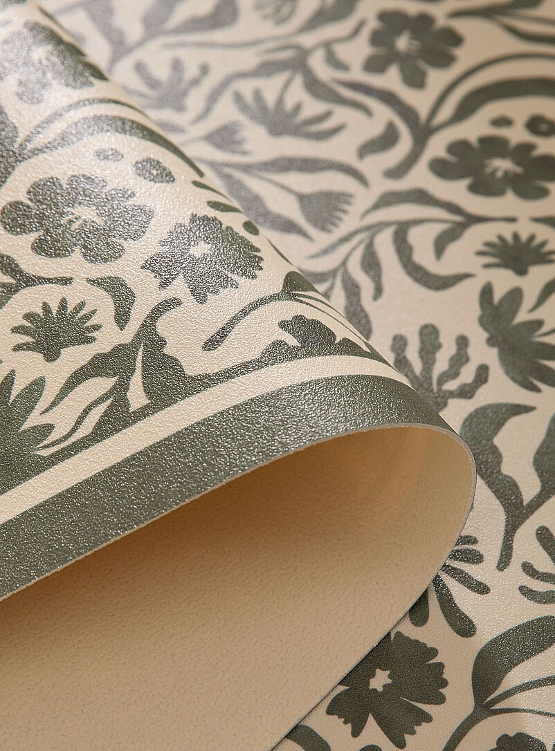 Botanical pattern vinyl hallway mat 50 x 140 cm product image 2