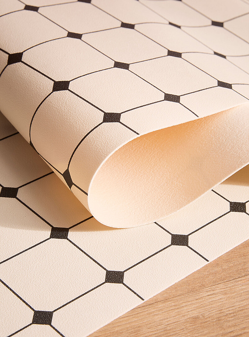 Classic tile pattern hallway vinyl mat 50 x 140 cm product image 2