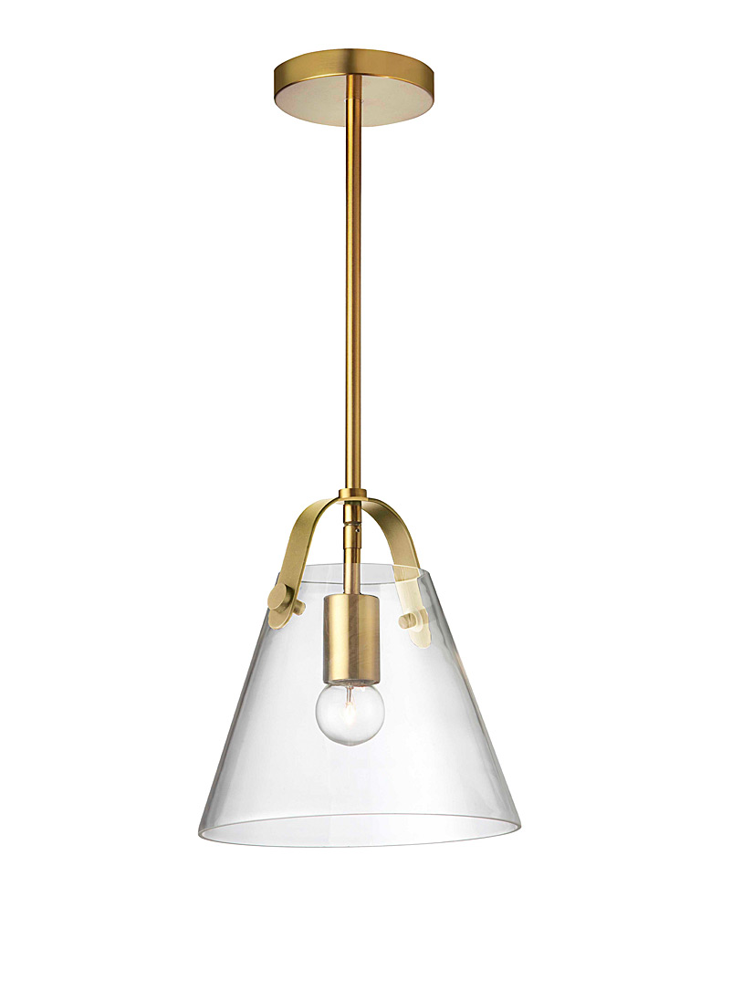 Simons Maison Assorted Small crystalline brass hanging lamp