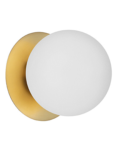 L'applique globe c&eacute;leste dor&eacute;e