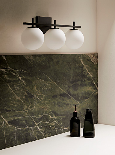 Frosted bubbles sconce