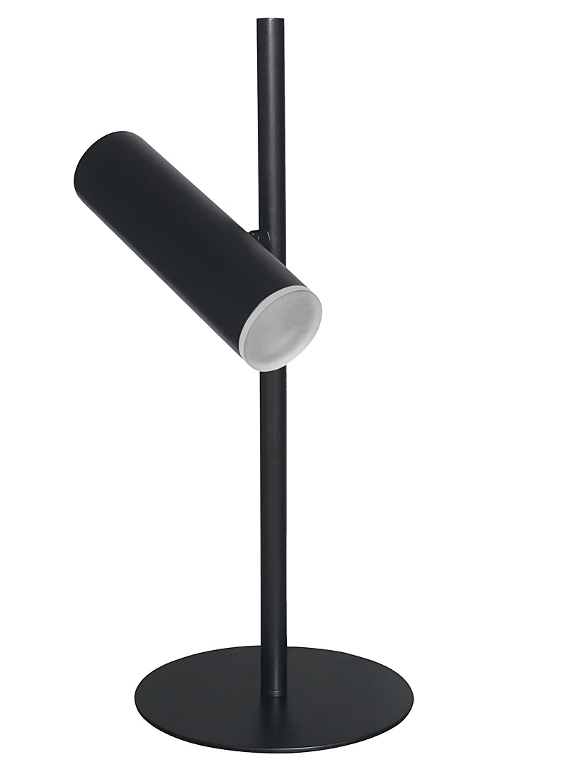 Black Spotlight Sleek Table Lamp