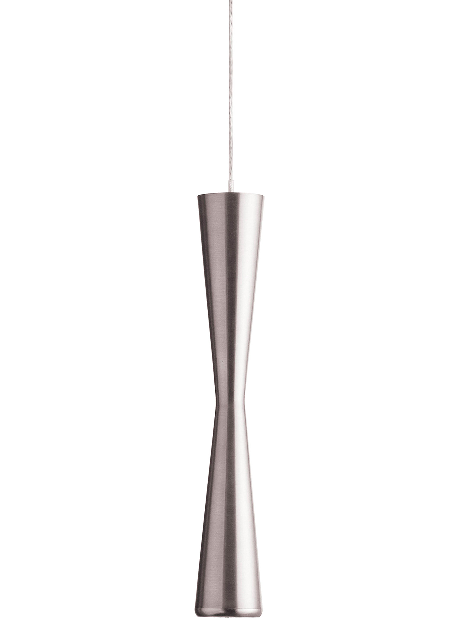 Simons Maison Metallic Hourglass Hanging Lamp In Silver
