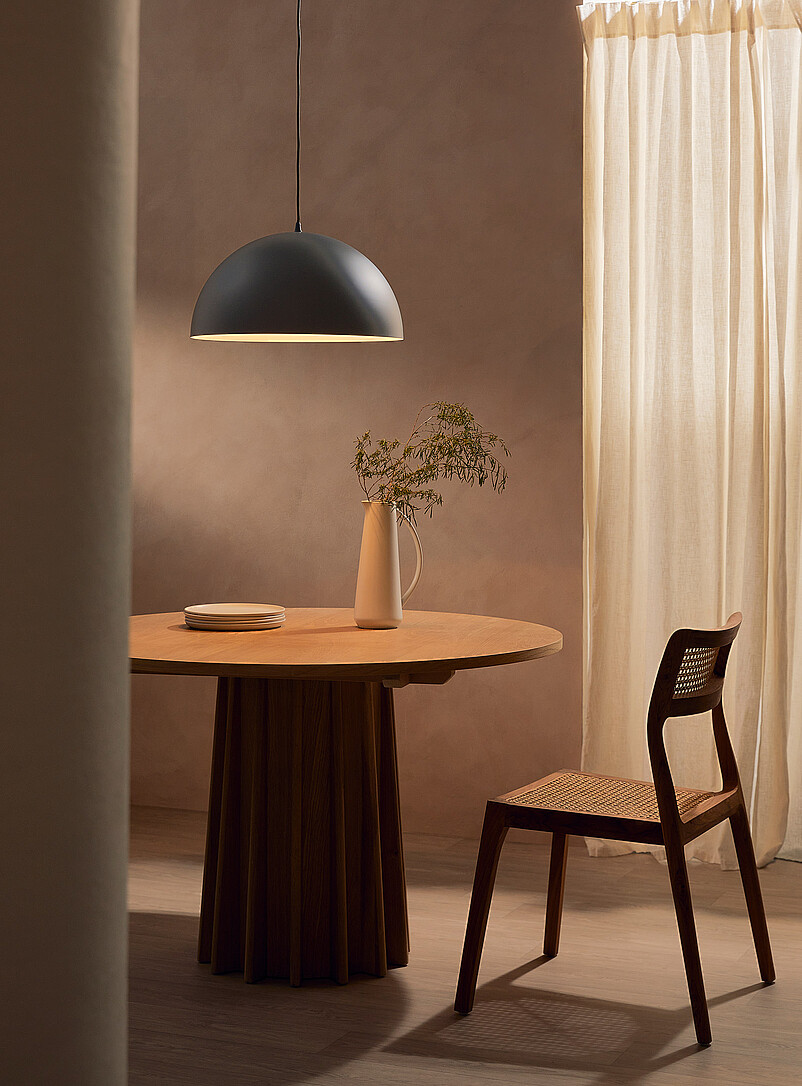 Ash contrast dome hanging lamp product image 2
