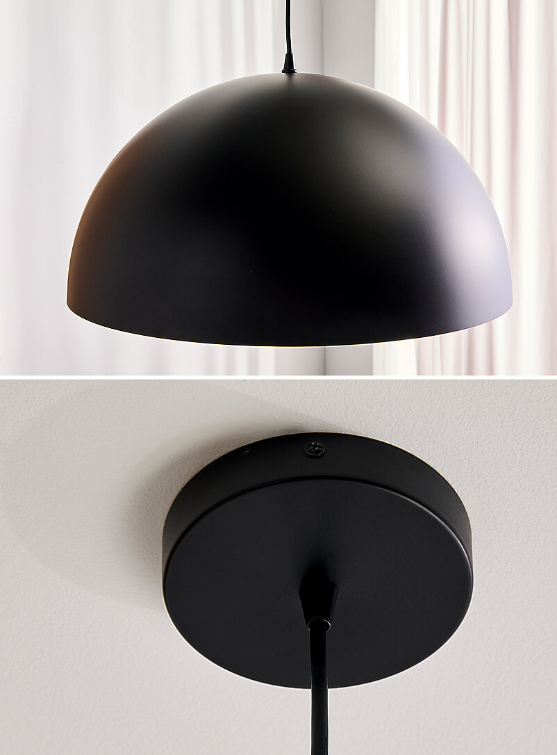 Dark dome hanging lamp product image 3