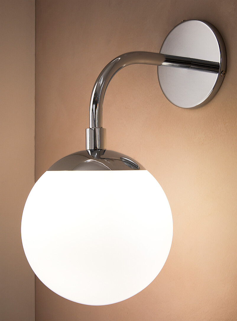 Chrome opal celestial body sconce product image 3