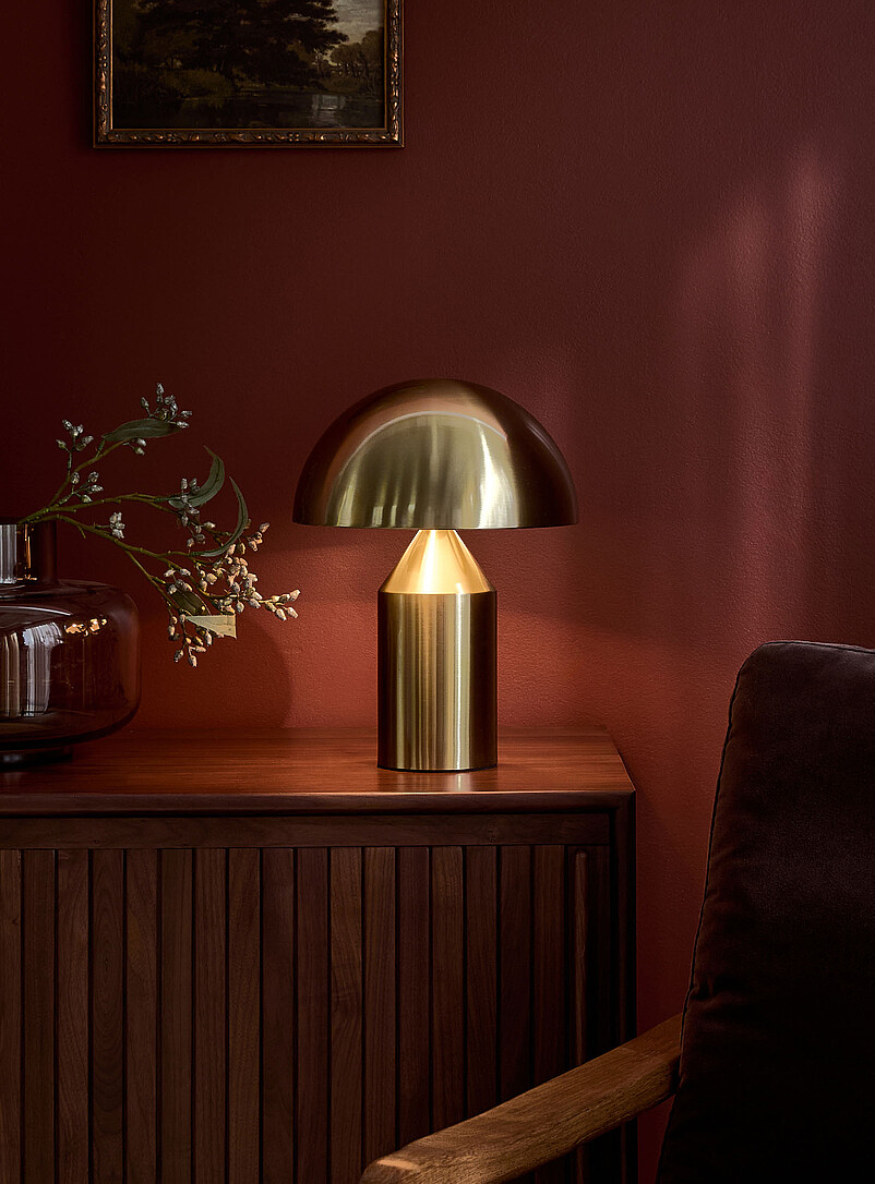 Travis polished brass table lamp product image (primary)