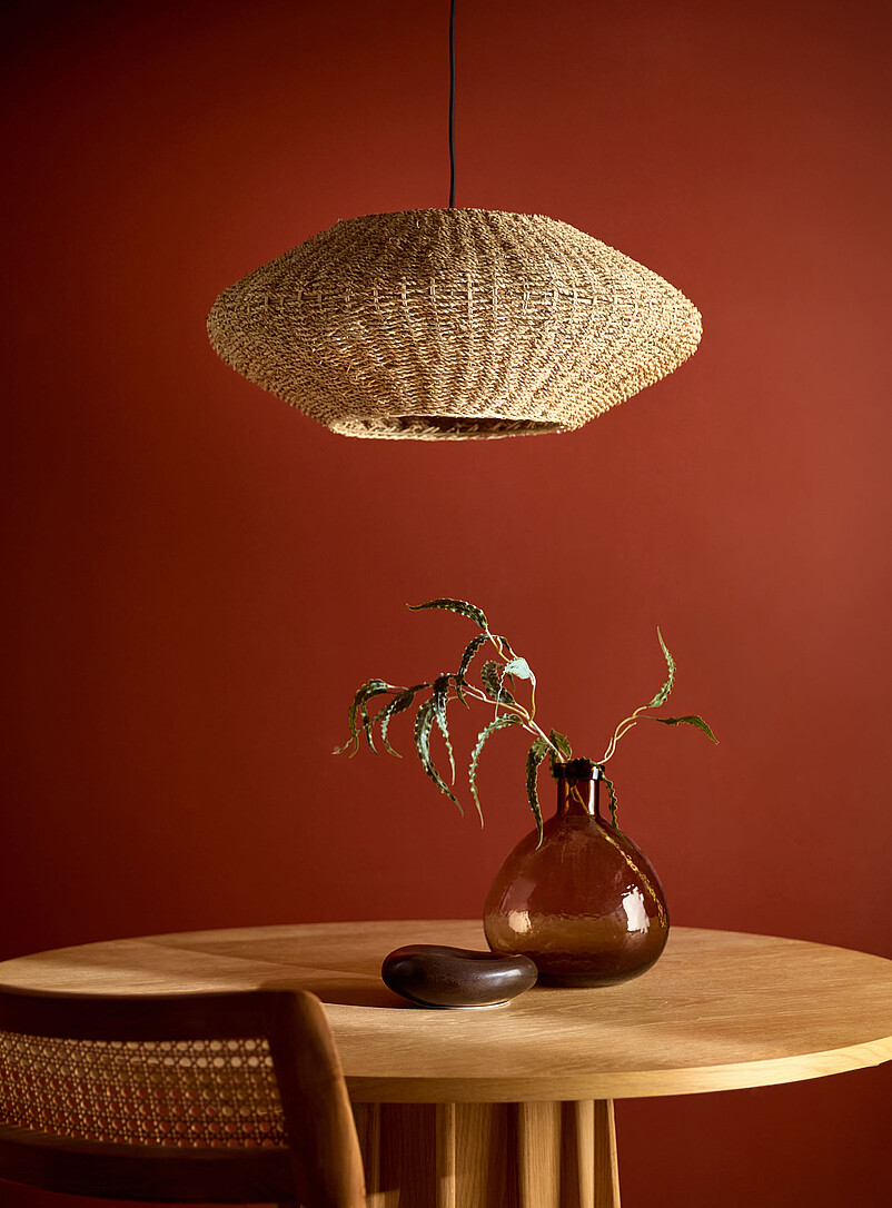 Pourel 3 natural seagrass light fixture 61 cm in diameter product image 2