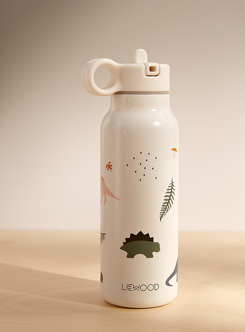 Liewood Patterned White Dinosaurs isothermal bottle