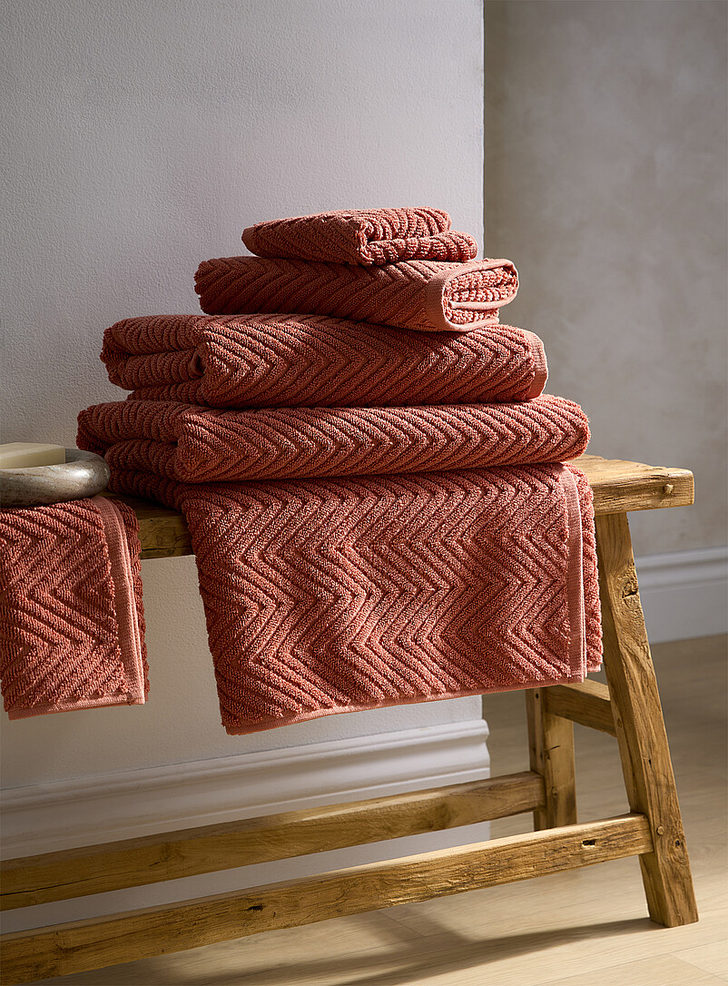 Chevron Texture Organic Cotton Towels Absorbent, Modern Graphic Design
